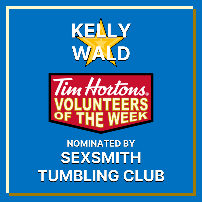 Kelly Wald nominated by Sexsmith Tumbling Club