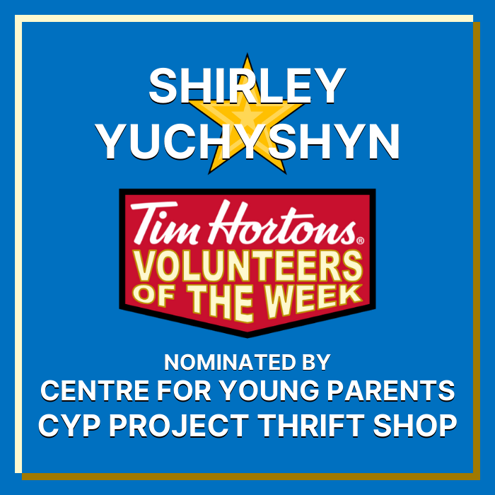 Shirley Yuchyshyn nominated by Centre for Young Parents / CYP Project Thrift Shop