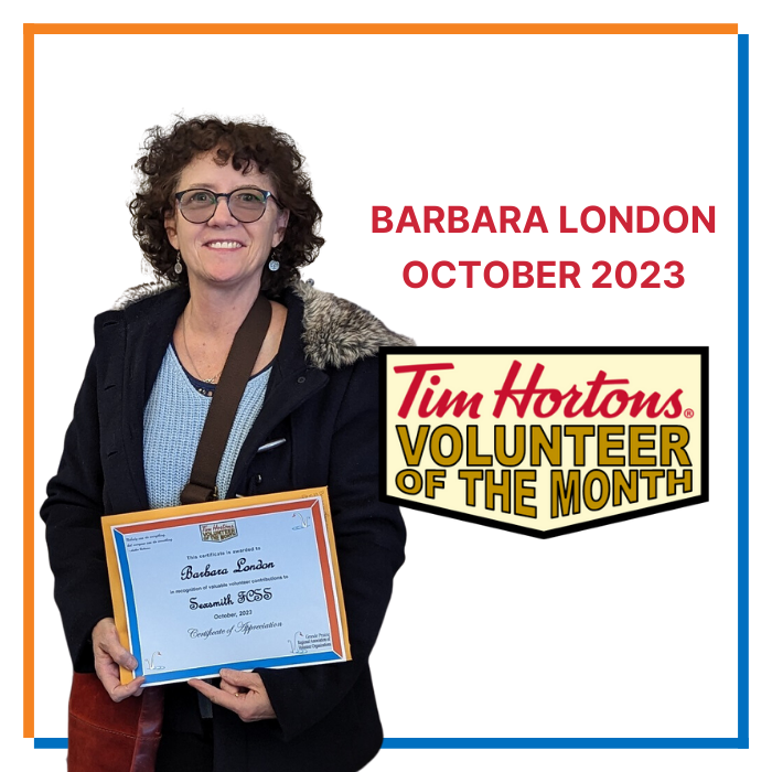 October Volunteer of the Month - Barbara London