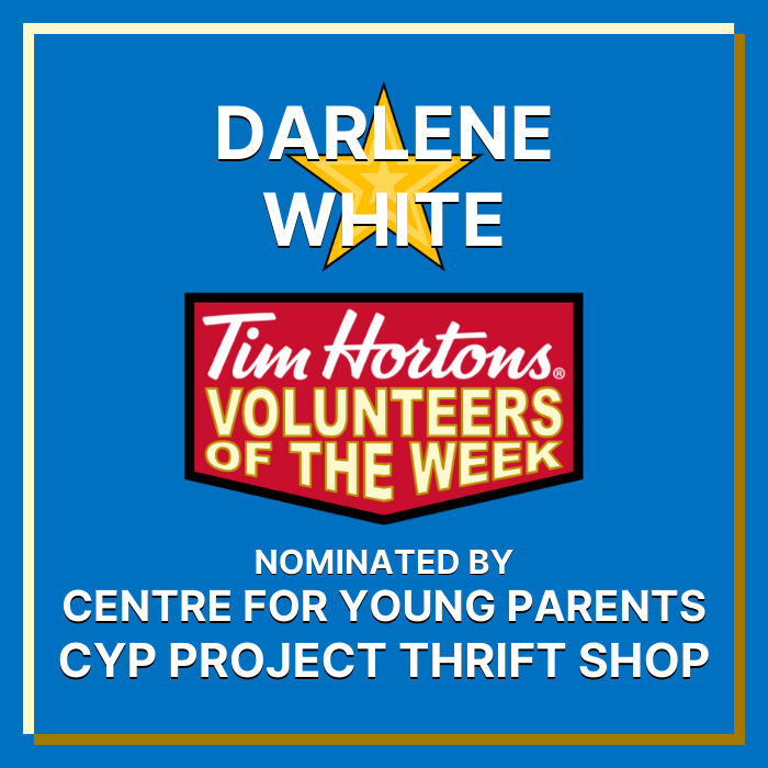Darlene White nominated by Centre for Young Parents / CYP Project Thrift Shop