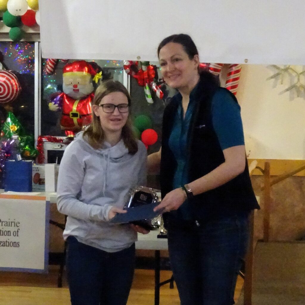 Volunteerism Award Alyssa Brown - Award presented by Kristie Caldwell, International Paper