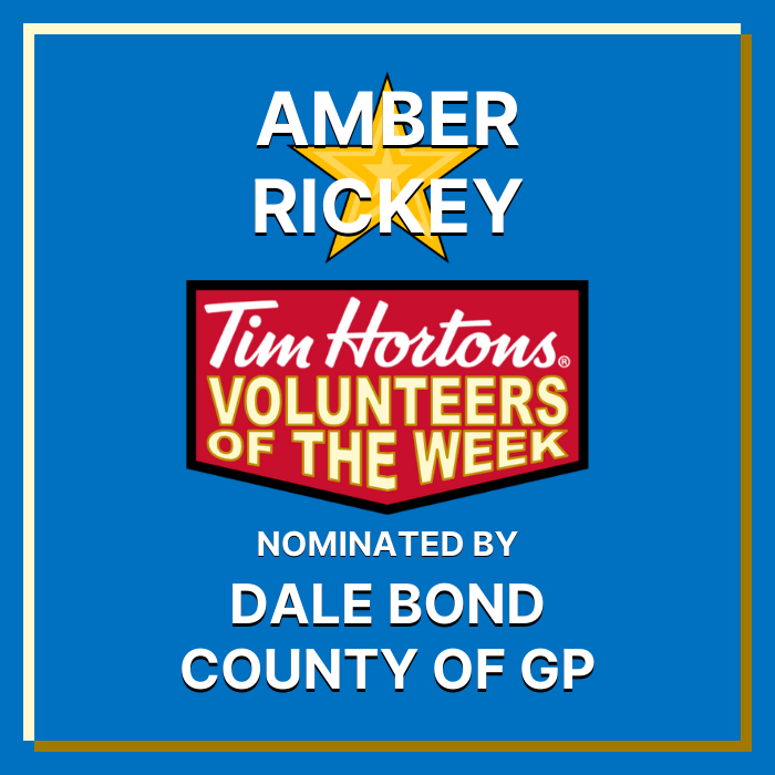 Amber Rickey nominated by Dale Bond - County of Grande Prairie