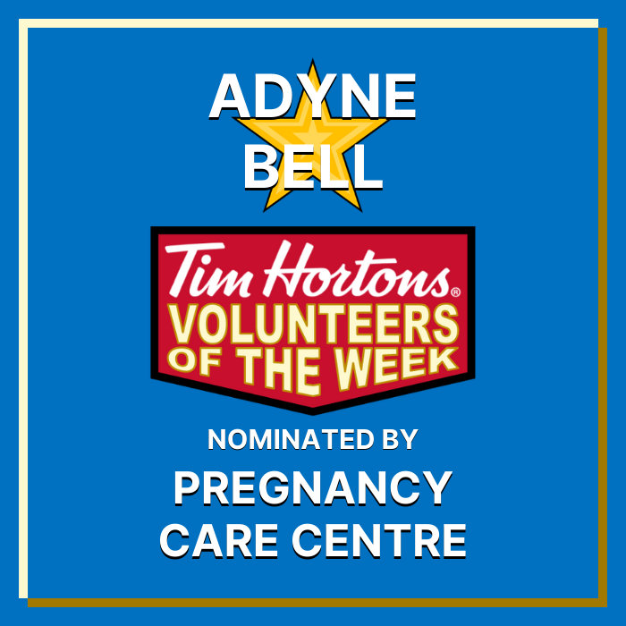 Adyne Bell nominated by Pregnancy Care Centre