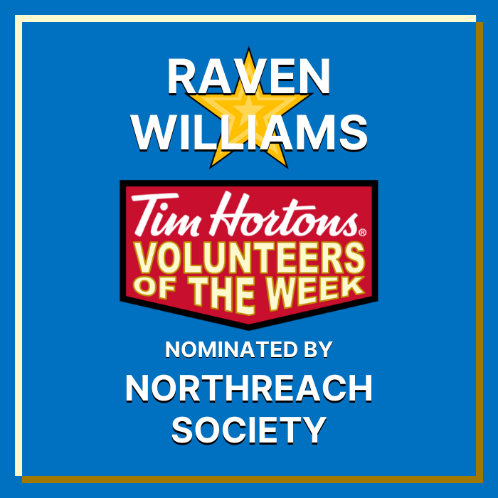 Raven Williams nominated by Northreach Society