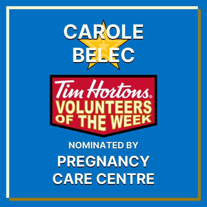 Carole Belec nominated by Pregnancy Care Centre