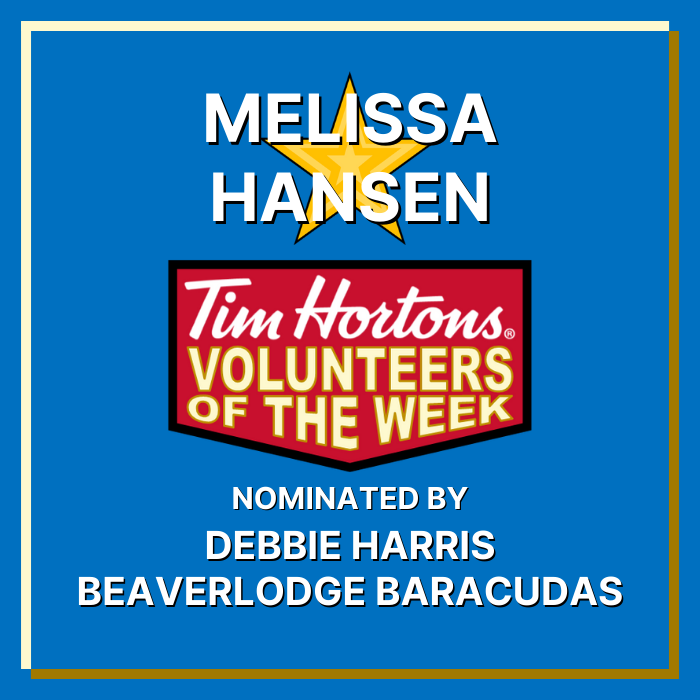 Melissa Hansen nominated by Debbie Harris - Beaverlodge Barracudas
