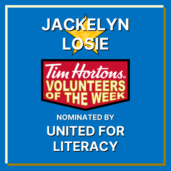 Jackelyn Losie nominated by United For Literacy