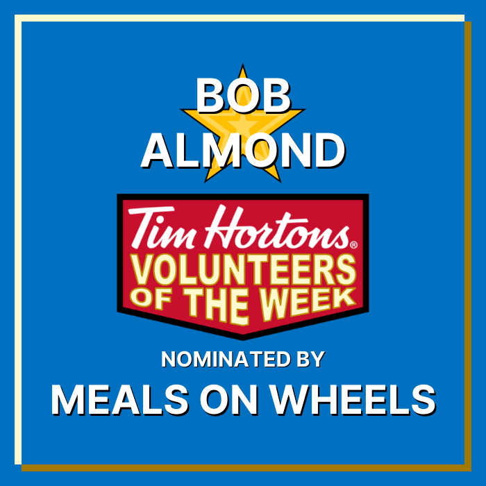 Bob Almond nominated by Meals on Wheels