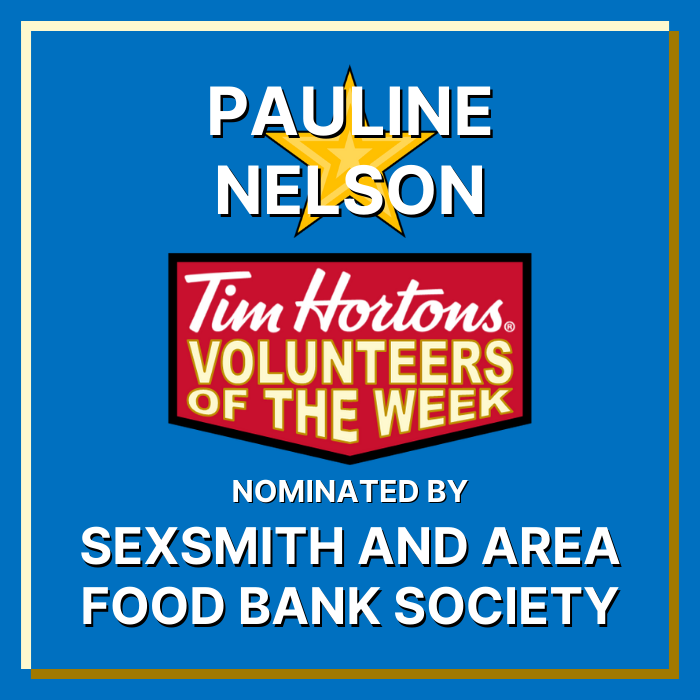 Pauline Nelson nominated by Sexsmith and Area Food Bank Society